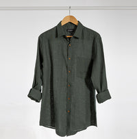 Linen Shirt With Chest Pocket