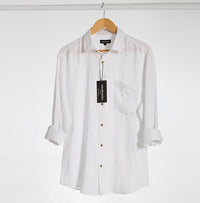 Linen Shirt With Chest Pocket