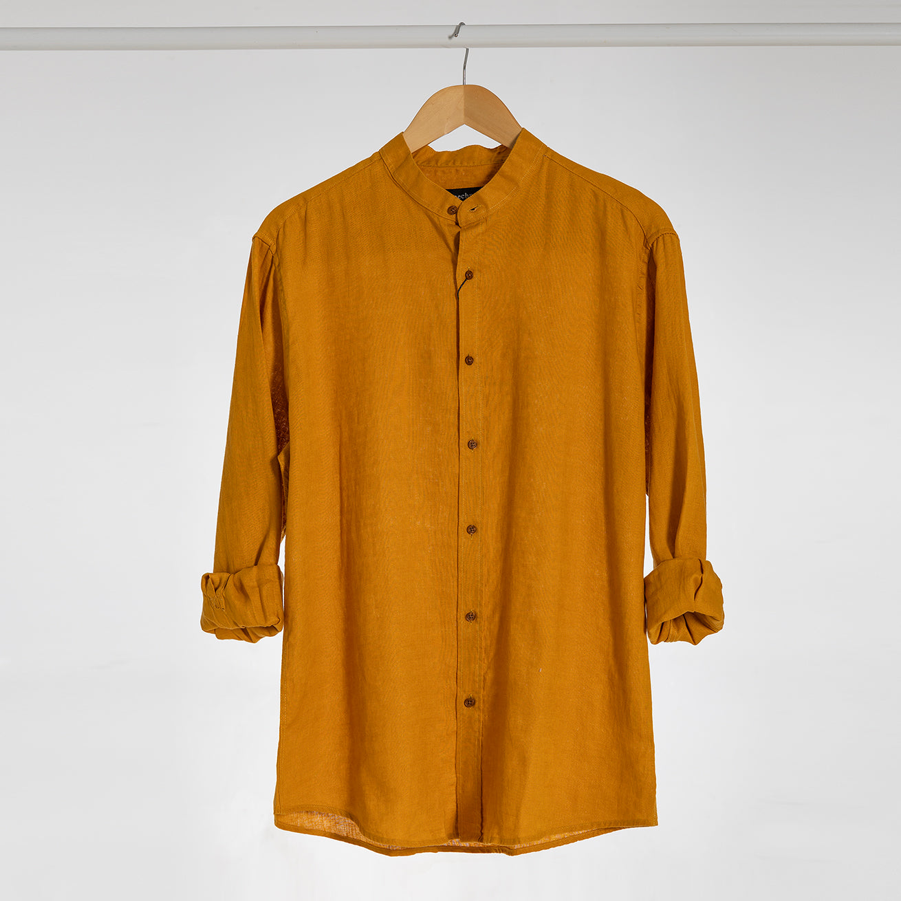 Chinese Collar Linen Shirt