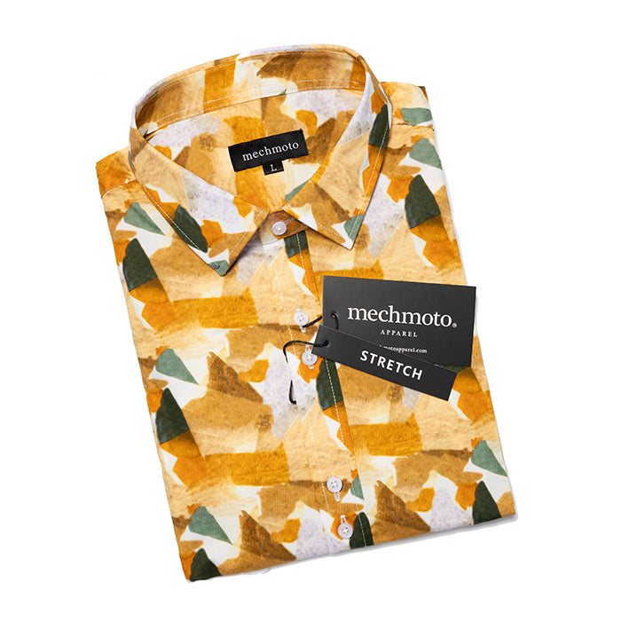 Abstract Shirt With Doble Button Treatment