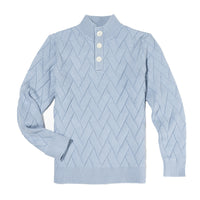 14.Zig Zag  Knitwear 3 Button Neckline
