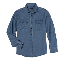 16.2 Pocket Textured Denim Shirt