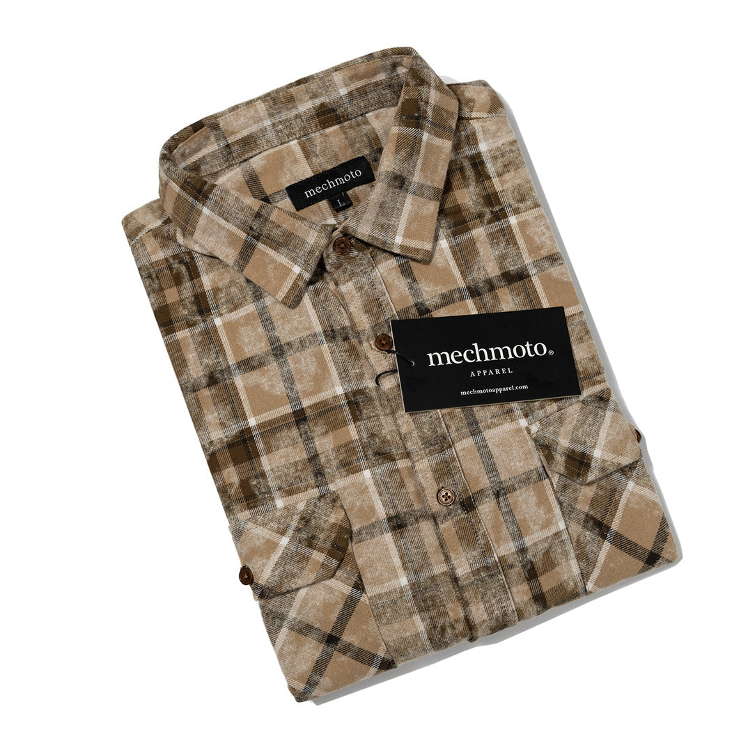 21.Brushed Cotton Shirt  2 Flap Pockets