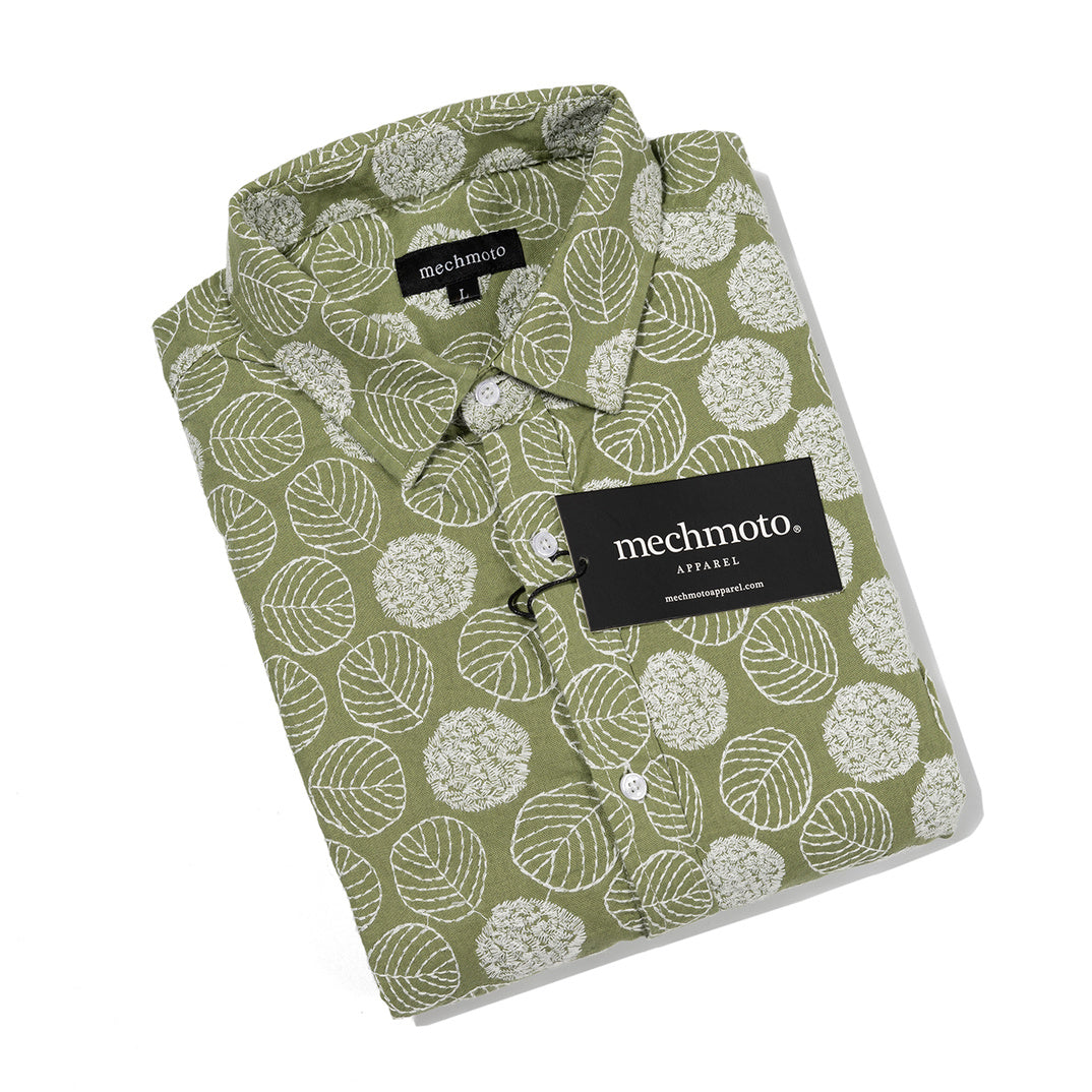 24.Cotton Embroidered Shirt With Back Darts