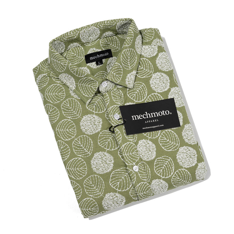 24.Cotton Embroidered Shirt With Back Darts