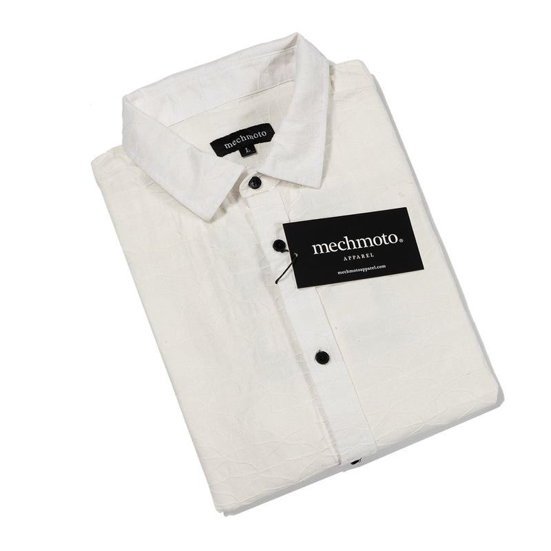 25.Linen Blend Textured Shirt With Box Pleat At Back
