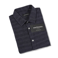 25.Linen Blend Textured Shirt With Box Pleat At Back