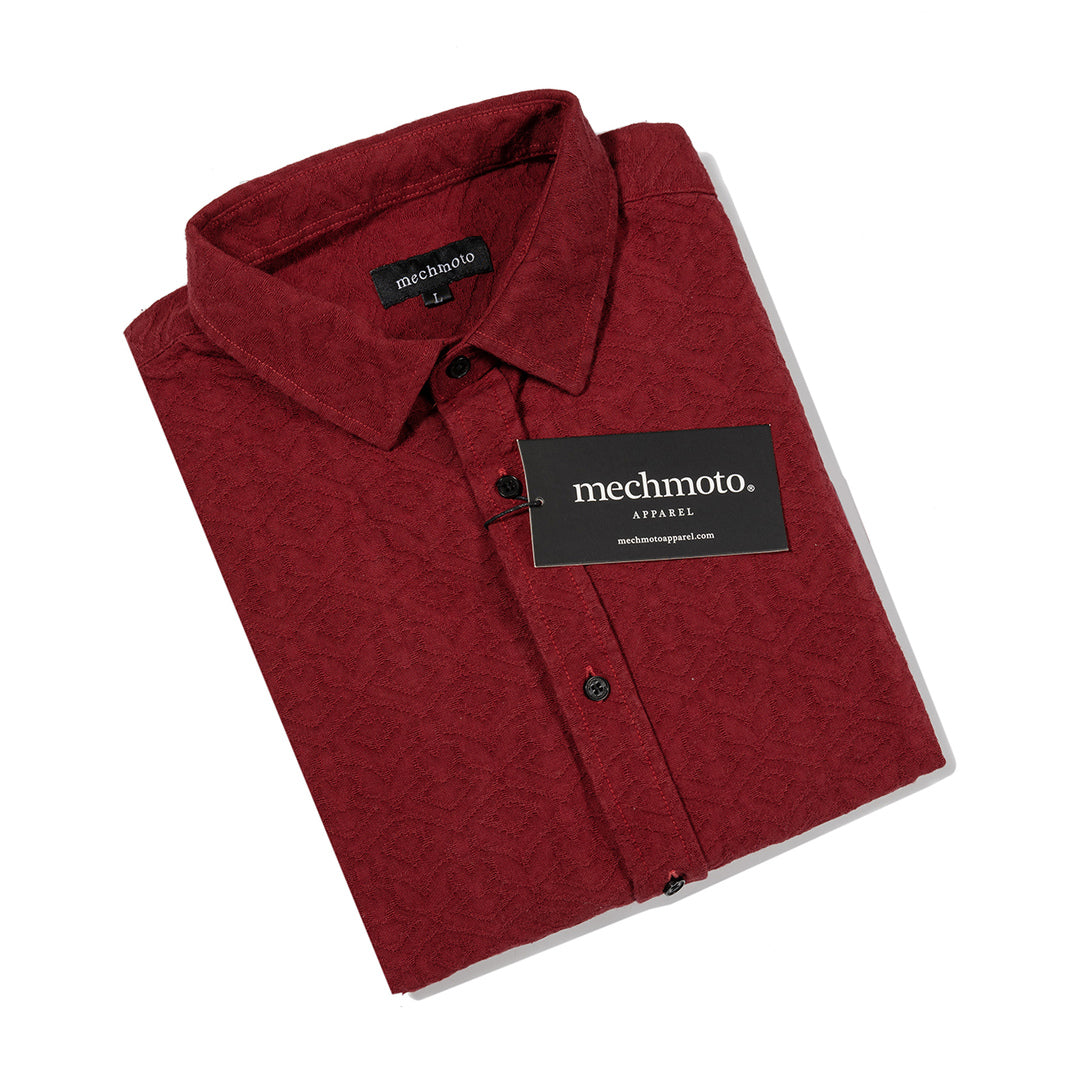 26.Textured L/S Shirt With Back Darts