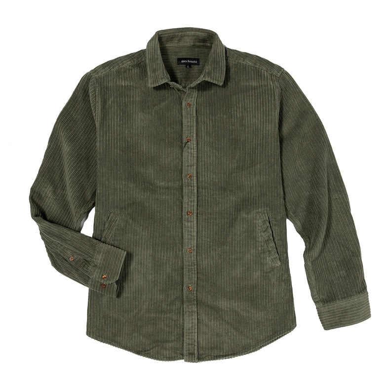 46.Cord Schacket With Side Entry Pockets Back Box Pleat