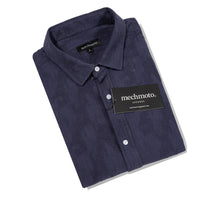 53.Cotton Jacquard Shirt With Two Back Darts
