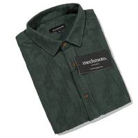 53.Cotton Jacquard Shirt With Two Back Darts