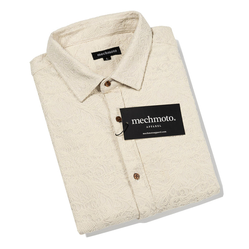 55.Textured L/S Shirt With 2 Back Darts