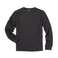 63.Luxury Waffle L/S Top With Crew Neck