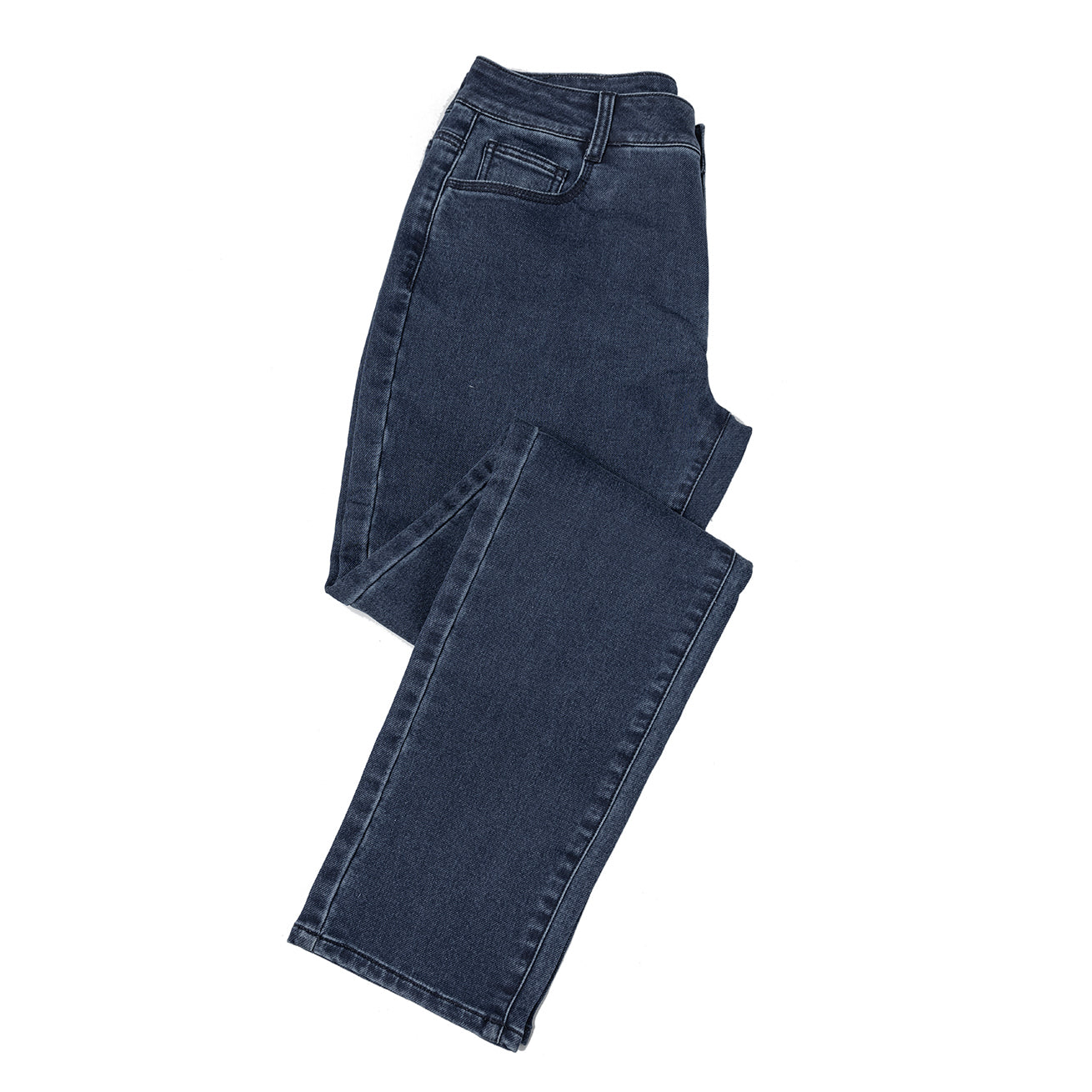 Stretch straight leg 5 pocket jean