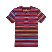 3 Button stripe grandpa t shirt