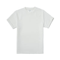 Textured crew neck t shirt with stitched cuff