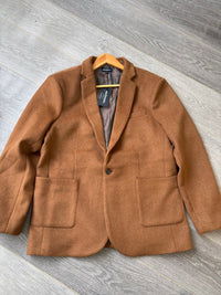 Wool blend blazer style jacket.2 patch pockets Fully lined