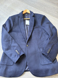 Wool blend blazer style jacket.2 patch pockets Fully lined