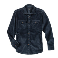 Warm cord shacket with 2 chest pockets and side entry pockets