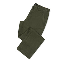 Luxury brushed side pocket pant with trendy 1/4 elastic waist straight leg