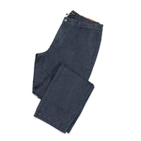 Luxury brushed side pocket pant with trendy 1/4 elastic waist straight leg