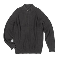 1/4 Zip knit in luxury cotton yarn