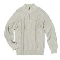 1/4 Zip knit in luxury cotton yarn