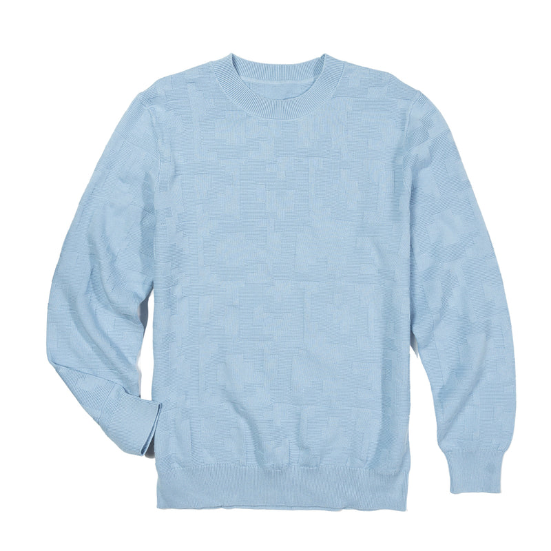 Self block cotton design knit