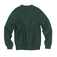 3 button neckline luxury cotton knit