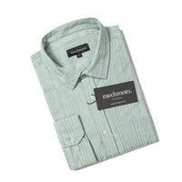Cotton stretch shirt with white flocking texture