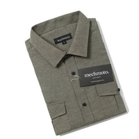 Textured fleck shirt with two chest detailed pockets