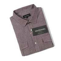Textured fleck shirt with two chest detailed pockets