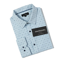 Luxury textured stripe and arrow shirt with two back darts