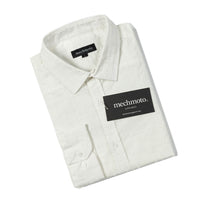 Tonal shirt with flocking adding luxury texture