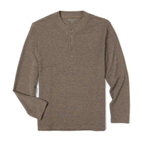Knit rope design 5 button grandpa top