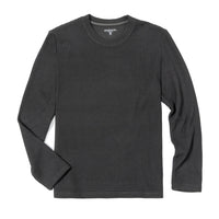 Waffle texture crew neck top