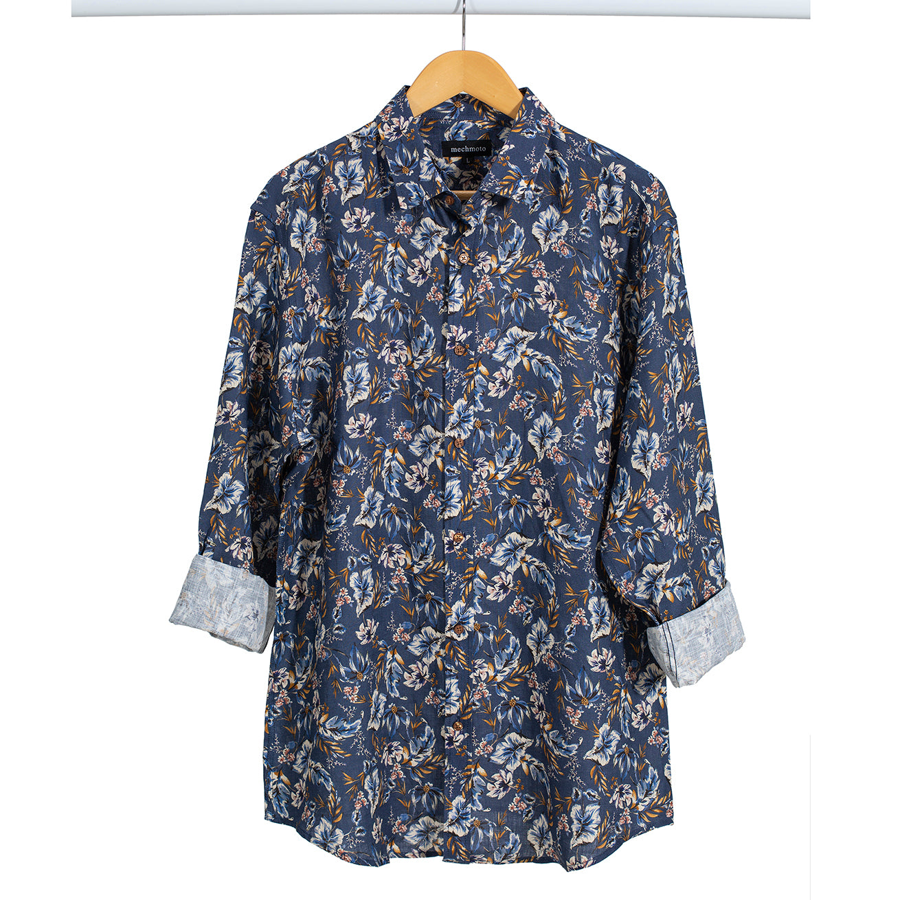Luxury Linen  Floral Printed Shirt