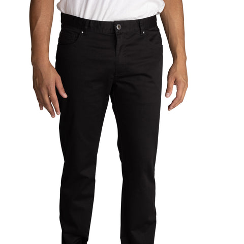 Deluxes slim stretch 5 pocket chino pant : Black