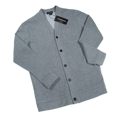 Fleece textured button through jacket with pockets: CHARCOAL